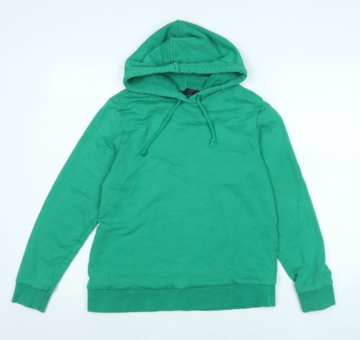 Marks and Spencer Womens Green Polyester Pullover Hoodie Size 12
