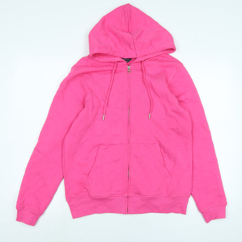 Marks and Spencer Womens Pink Jacket Size 10 Zip