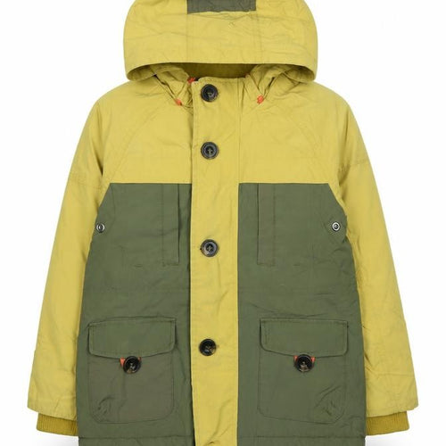 Outdoor Expedition Boys Green Anorak Coat Size 5-6 Years Zip