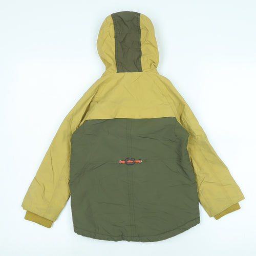 Outdoor Expedition Boys Green Anorak Coat Size 5-6 Years Zip