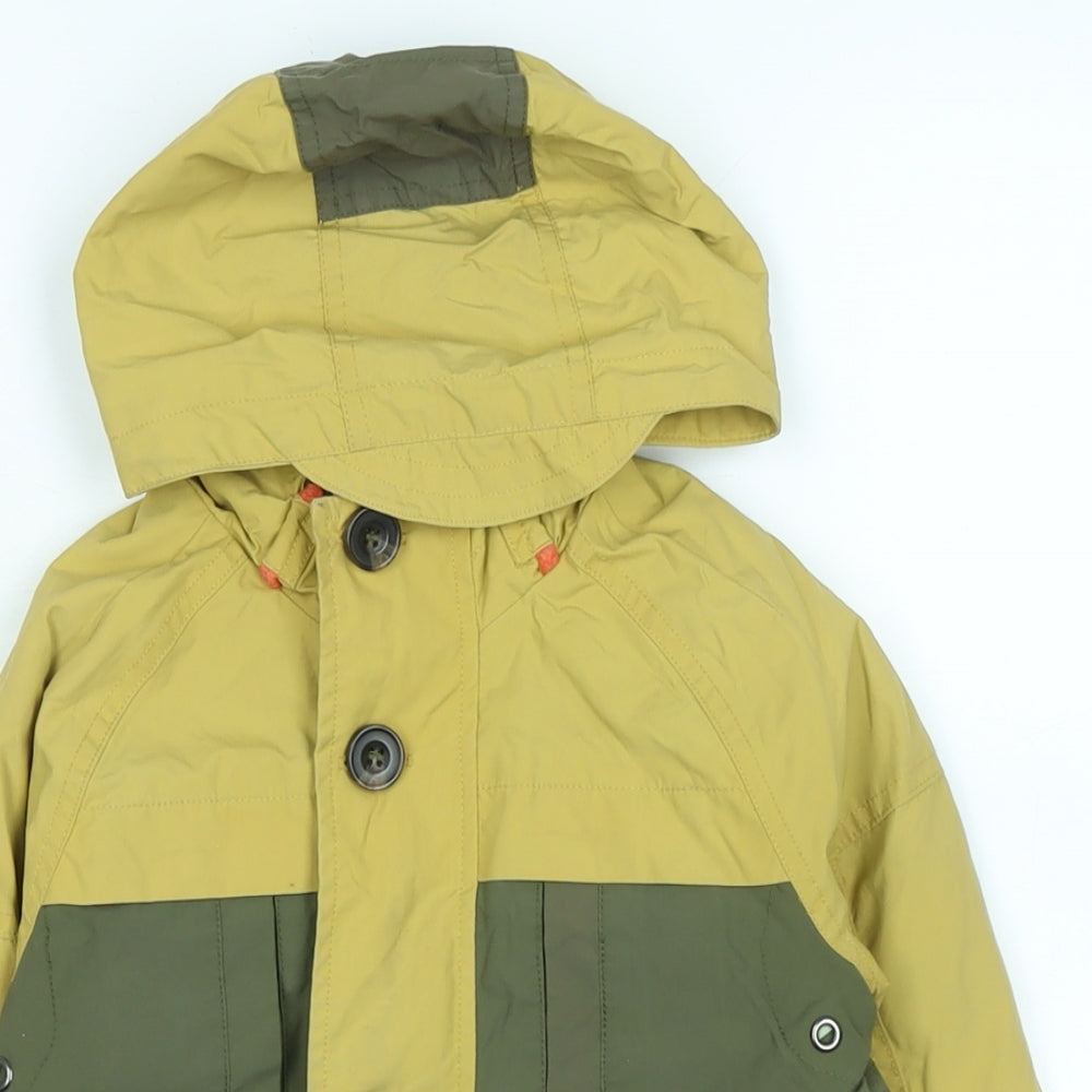 Outdoor Expedition Boys Green Anorak Coat Size 5-6 Years Zip