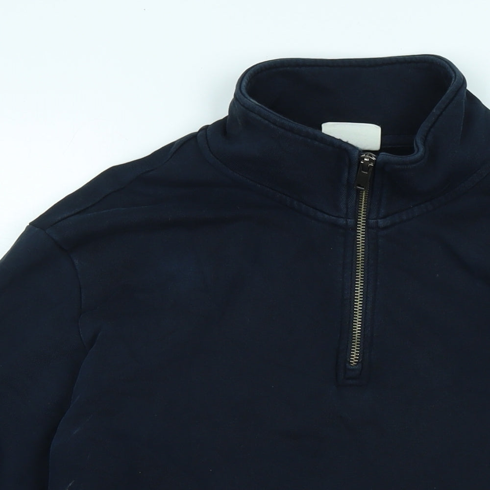 Marks and Spencer Mens Blue Polyester Pullover Sweatshirt Size L