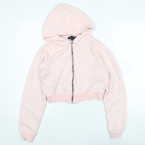 PRETTYLITTLETHING Womens Pink Jacket Size 8 Zip