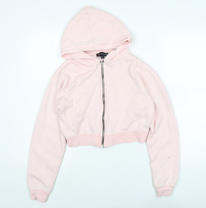 PRETTYLITTLETHING Womens Pink Jacket Size 8 Zip