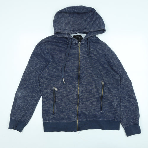 S&J Mens Blue Jacket Size L Zip