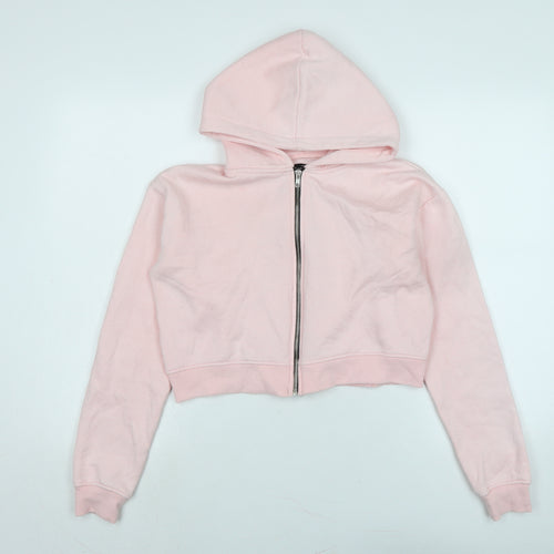 PRETTYLITTLETHING Womens Pink Jacket Size S Zip