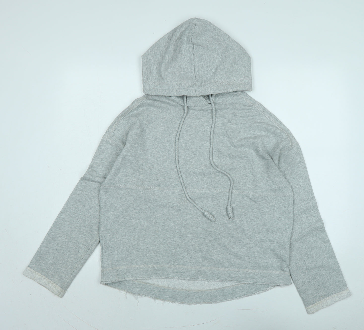 H&M Womens Grey Cotton Pullover Hoodie Size S