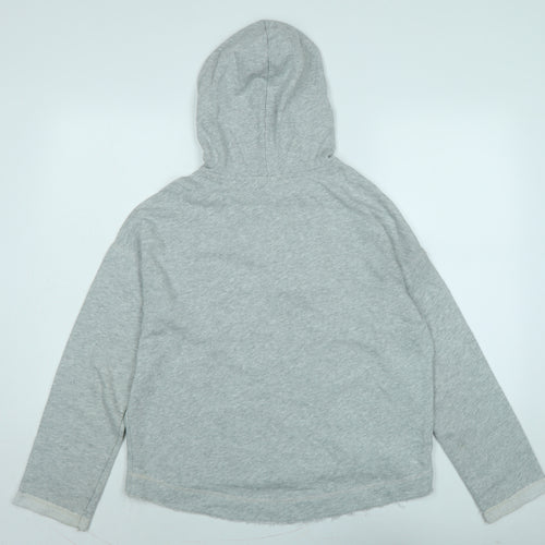 H&M Womens Grey Cotton Pullover Hoodie Size S