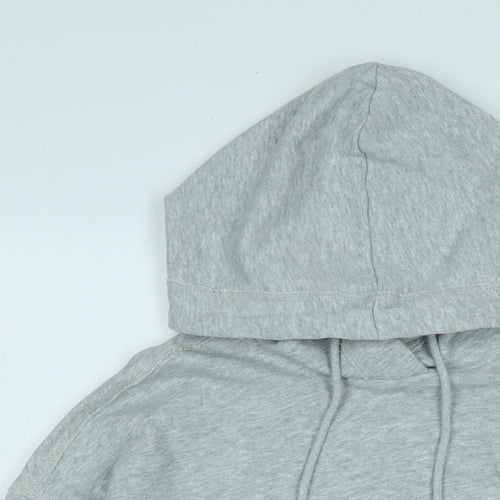 H&M Womens Grey Cotton Pullover Hoodie Size S