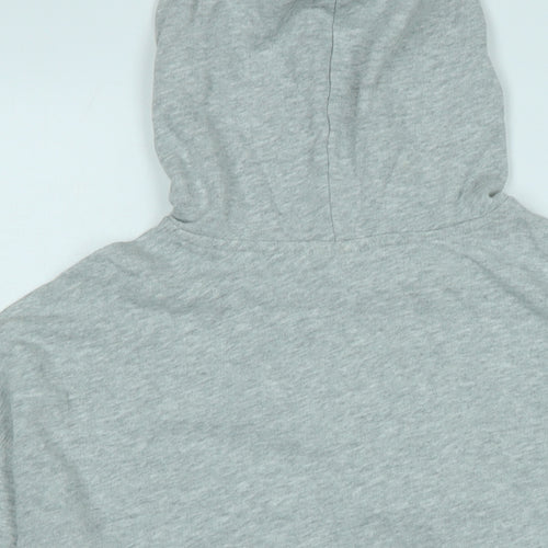 H&M Womens Grey Cotton Pullover Hoodie Size S