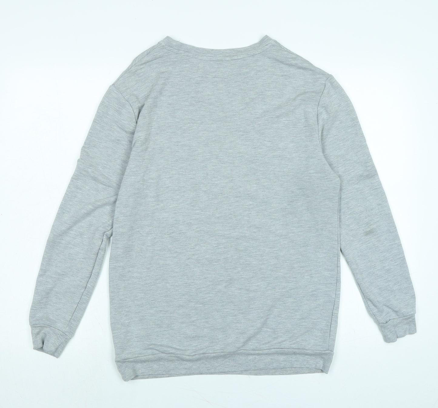 Marks and Spencer Boys Grey Cotton Pullover T-Shirt Size 13-14 Years Crew Neck - Made for weekends