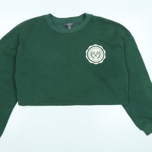 Club Univeristy Sports Womens Green Polyester Pullover Sweatshirt Size M - University Sports & Social club