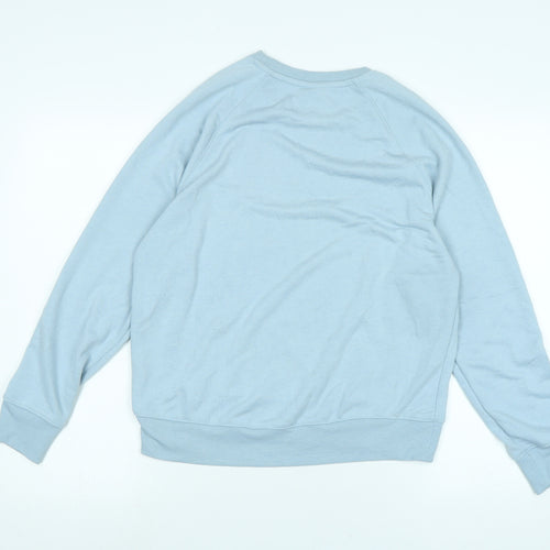 H&M Womens Blue Cotton Pullover Sweatshirt Size S