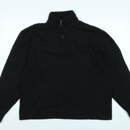 Topman Mens Black Polyester Pullover Sweatshirt Size M