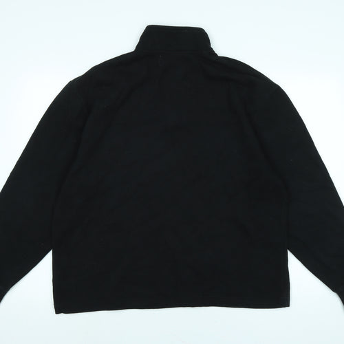 Topman Mens Black Polyester Pullover Sweatshirt Size M