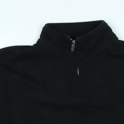 Topman Mens Black Polyester Pullover Sweatshirt Size M
