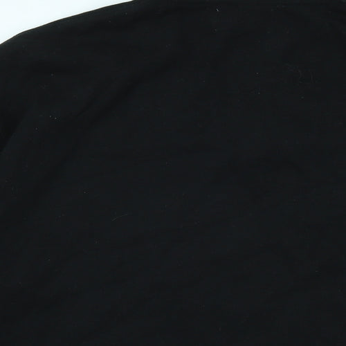 Topman Mens Black Polyester Pullover Sweatshirt Size M