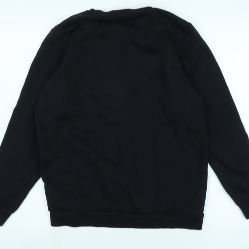 NEXT Boys Black Polyester Pullover Sweatshirt Size 15 Years - Small skull Logo