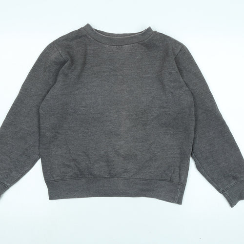 Boohoo Womens Grey Polyester Pullover Sweatshirt Size 10