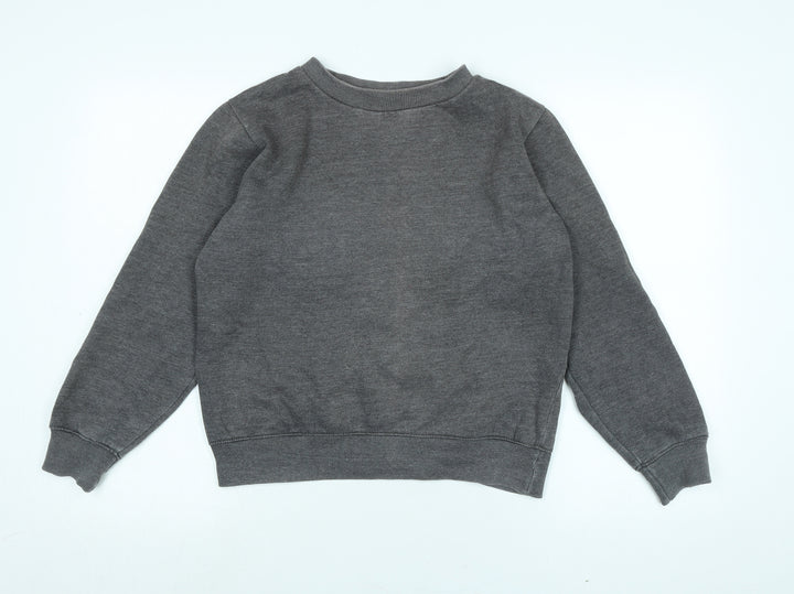 Boohoo Womens Grey Polyester Pullover Sweatshirt Size 10