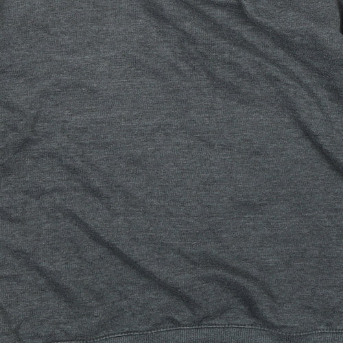 Boohoo Womens Grey Polyester Pullover Sweatshirt Size 10