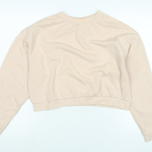 Divided Womens Pink Polyester Pullover Sweatshirt Size M