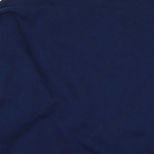 Haines Mens Blue Cotton Pullover Sweatshirt Size XL - Bull Logo