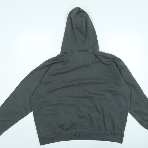 H&M Womens Grey Cotton Pullover Hoodie Size L