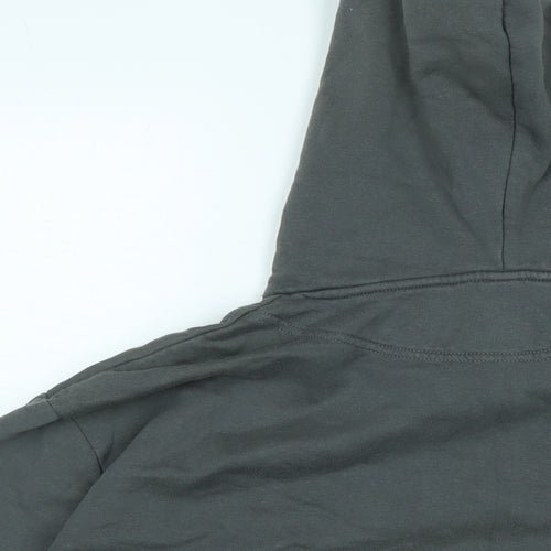 H&M Womens Grey Cotton Pullover Hoodie Size L