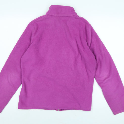 Marks and Spencer Womens Purple Jacket Size 14 Zip