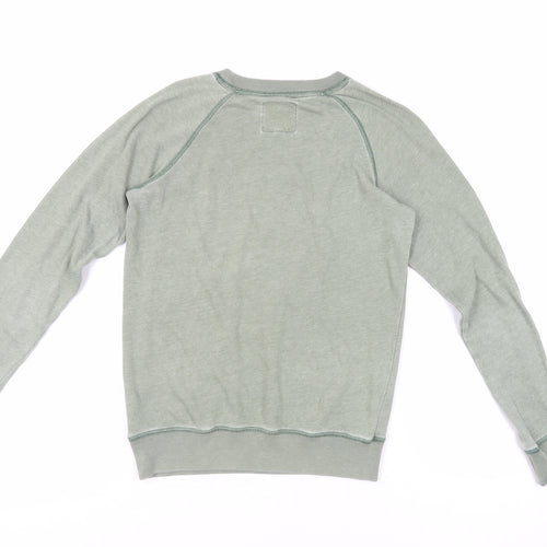 Jack Wills Womens Green Cotton Pullover Sweatshirt Size 8 Pullover - Logo