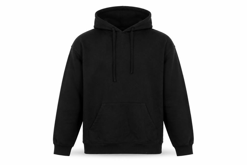Boohoo Man Mens Black Cotton Pullover Hoodie Size M - Pockets Chicago
