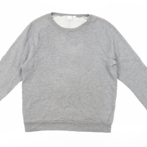 Topman Mens Grey Cotton Pullover Sweatshirt Size S