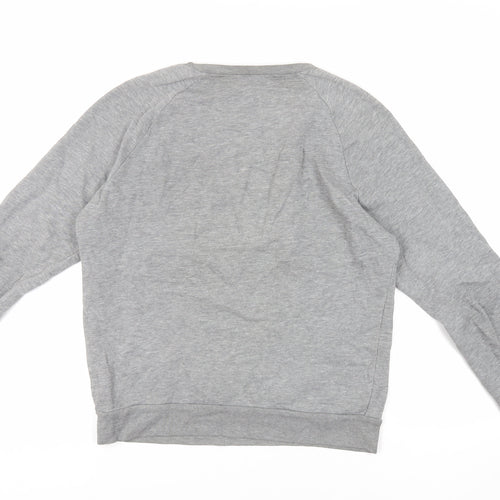 Topman Mens Grey Cotton Pullover Sweatshirt Size S