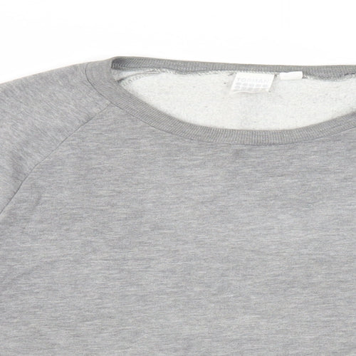 Topman Mens Grey Cotton Pullover Sweatshirt Size S