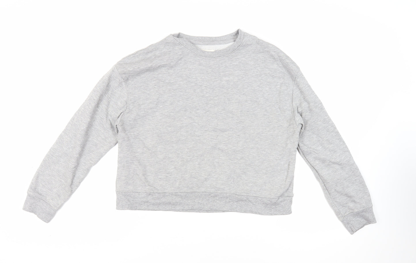 Pull&Bear Womens Grey Cotton Pullover Sweatshirt Size L Pullover