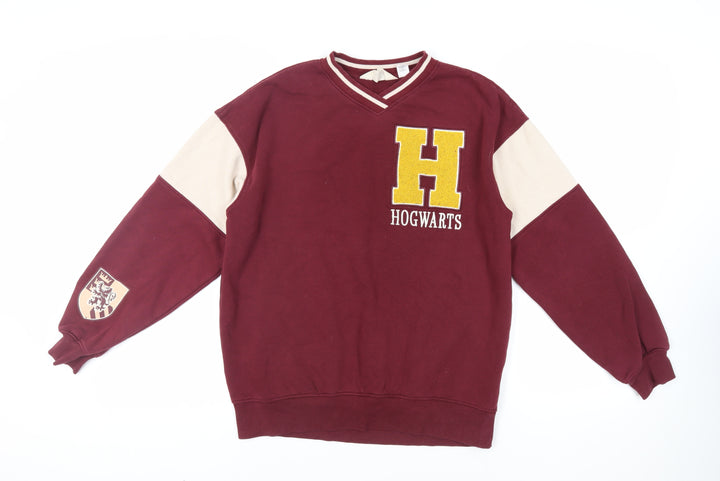 H&M Girls Red Cotton Pullover Sweatshirt Size 12-13 Years Pullover - Harry Potter Hogwarts