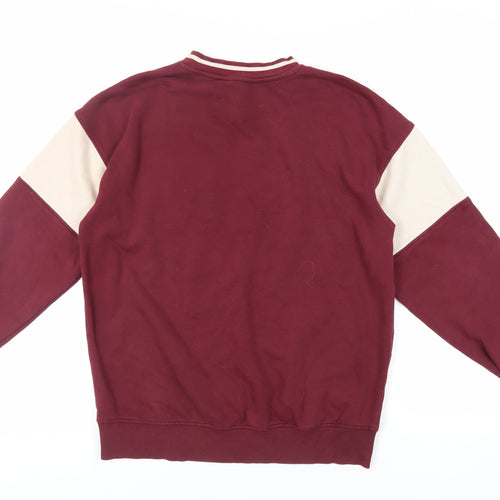H&M Girls Red Cotton Pullover Sweatshirt Size 12-13 Years Pullover - Harry Potter Hogwarts