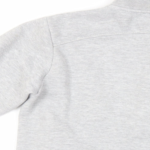 Donnay Womens Grey Cotton Full Zip Sweatshirt Size 12 Zip - Logo Pockets