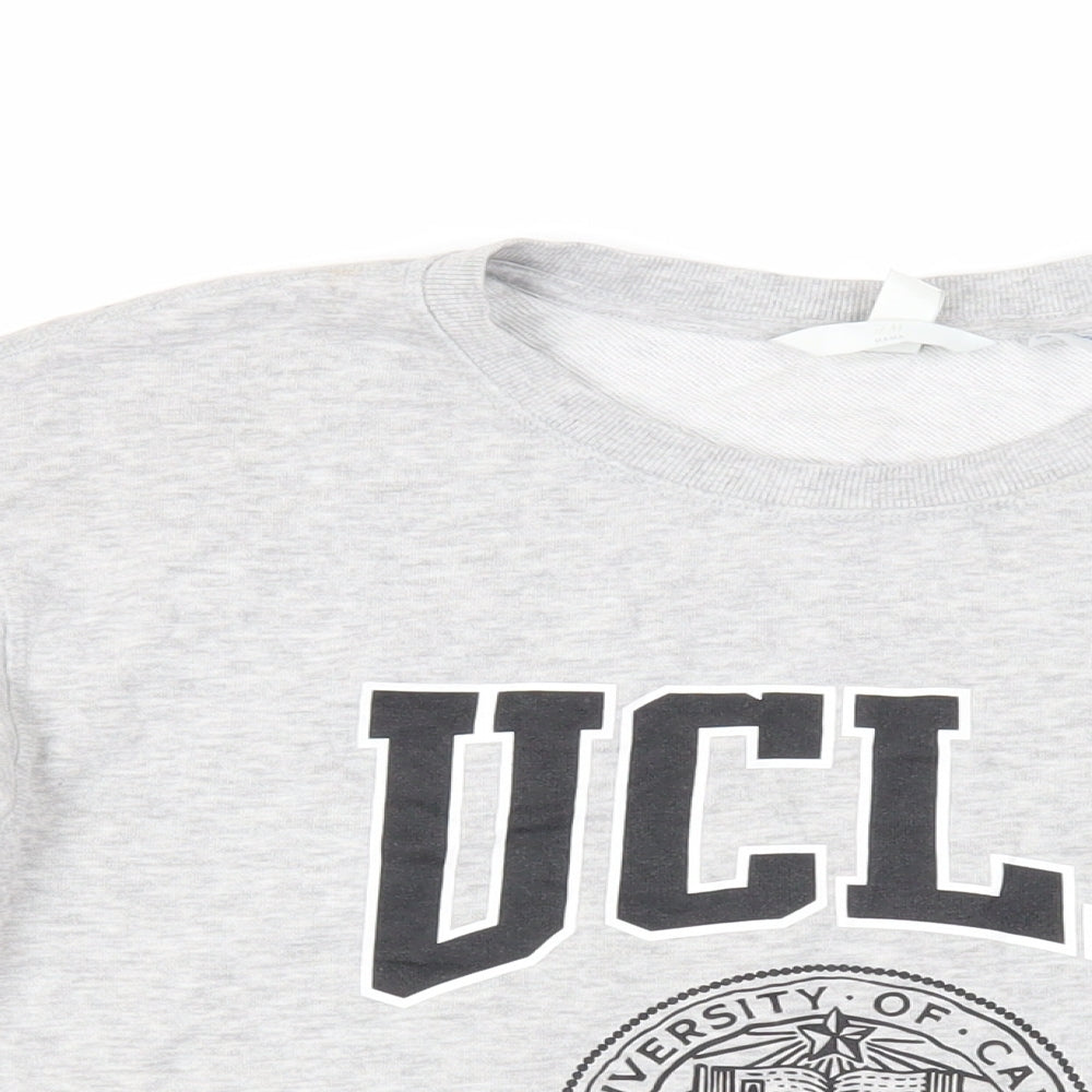 H&M Mama Womens Grey Cotton Pullover Sweatshirt Size XS Pullover - UCLA