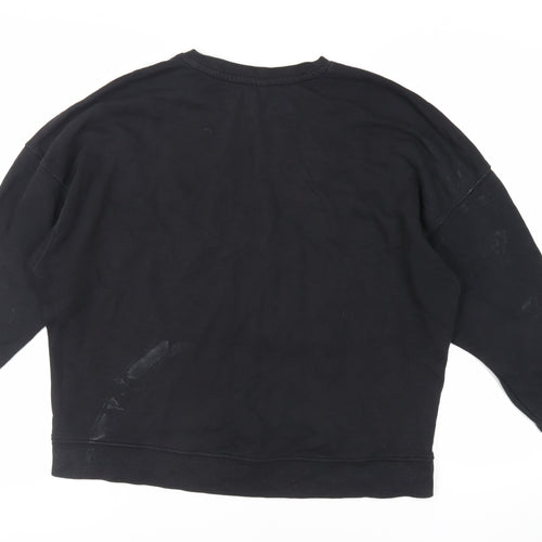 Only Womens Black Cotton Pullover Sweatshirt Size L Pullover - Rebel Soul