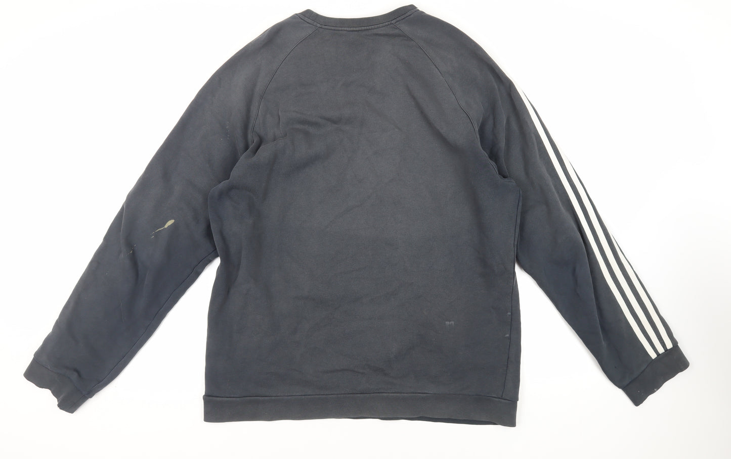 adidas Mens Grey Cotton Pullover Sweatshirt Size XL - Logo ECB