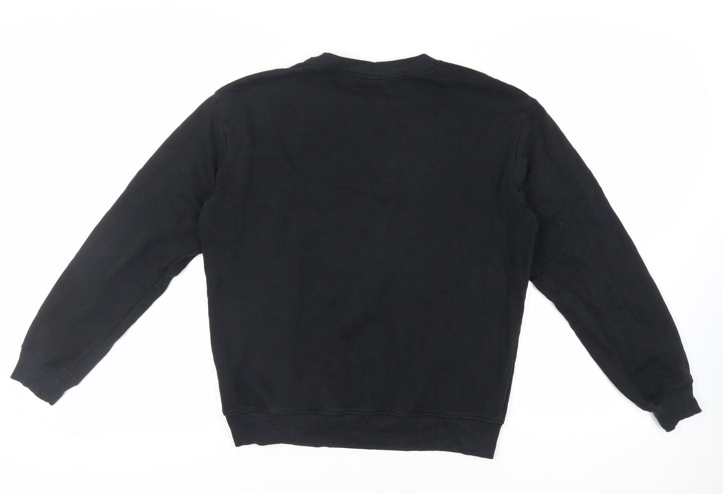 H&M Womens Black Cotton Pullover Sweatshirt Size S Pullover