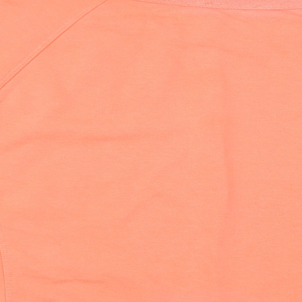 Alice Collins Womens Orange Cotton Pullover Sweatshirt Size 18 Pullover
