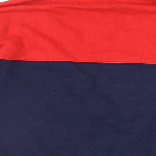 Tna Womens Blue Colourblock Cotton Pullover Sweatshirt Size XS Zip - Logo