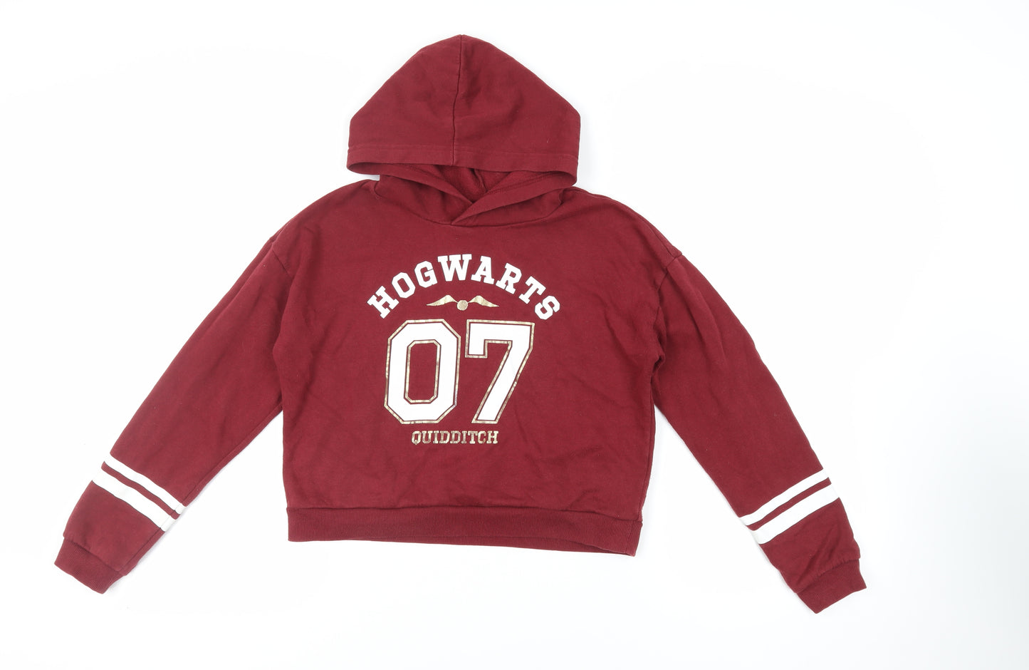 H&M Girls Red Cotton Pullover Hoodie Size 12-13 Years Pullover - Harry Potter Hogwarts