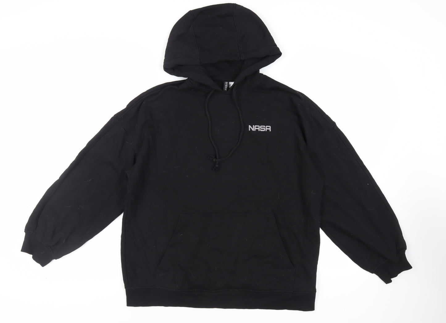 Divided by H&M Womens Black Cotton Pullover Hoodie Size S Pullover - NASA