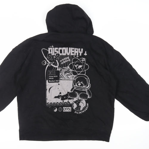 Divided by H&M Womens Black Cotton Pullover Hoodie Size S Pullover - NASA