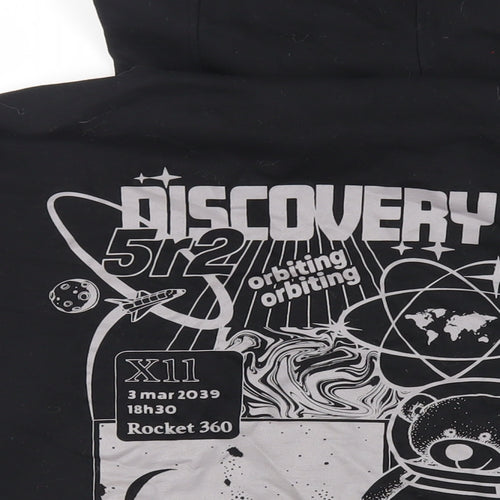 Divided by H&M Womens Black Cotton Pullover Hoodie Size S Pullover - NASA