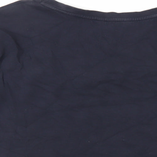 NEXT Womens Blue Cotton Pullover Sweatshirt Size 12 Pullover - Ruffle
